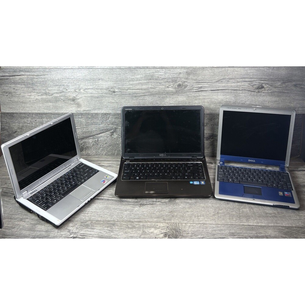 Lot Of 3 Dell Windows XP Inspiron Laptops **Untested